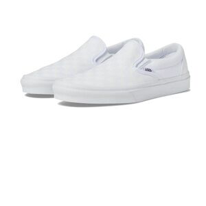 Vans checkered All-White Slip-On Shoes